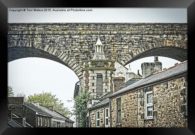 The Rooftops of Redruth  Framed Print by Terri Waters
