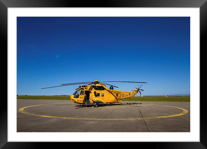  Sea King Helicopter Framed Mounted Print by P H