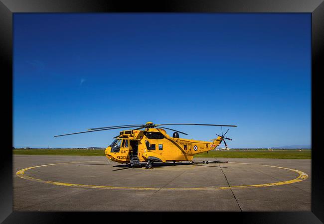  Sea King Helicopter Framed Print by P H