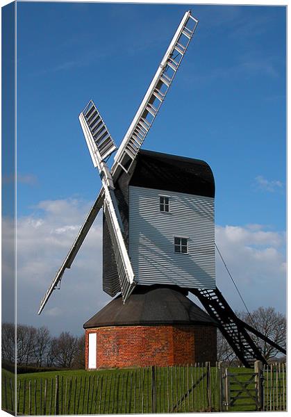 WINDMILL, MOUNTNESSING, ESSEX Canvas Print by Ray Bacon LRPS CPAGB