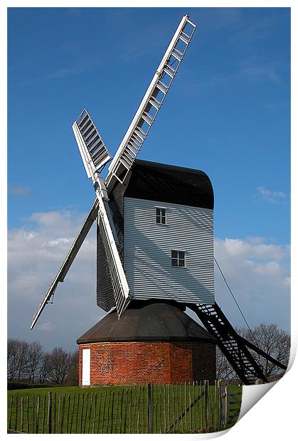 WINDMILL, MOUNTNESSING, ESSEX Print by Ray Bacon LRPS CPAGB