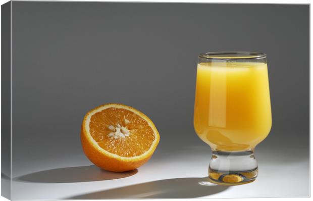orange juice drink Canvas Print by Josep M Peñalver