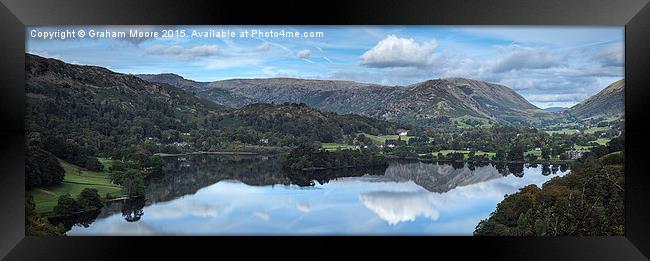 Grasmere panorama Framed Print by Graham Moore