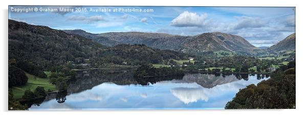 Grasmere panorama Acrylic by Graham Moore