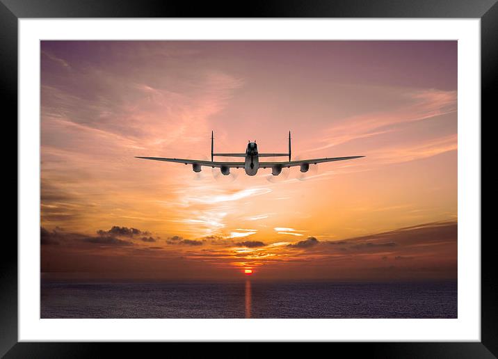 "And in the morning": Lancaster into the sunset Framed Mounted Print by Gary Eason