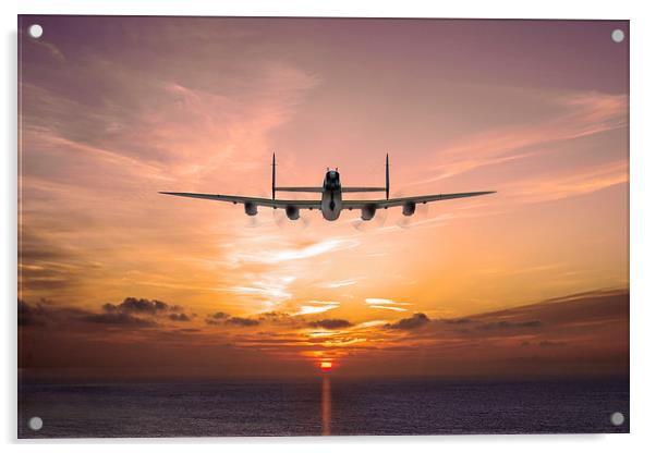 "And in the morning": Lancaster into the sunset Acrylic by Gary Eason