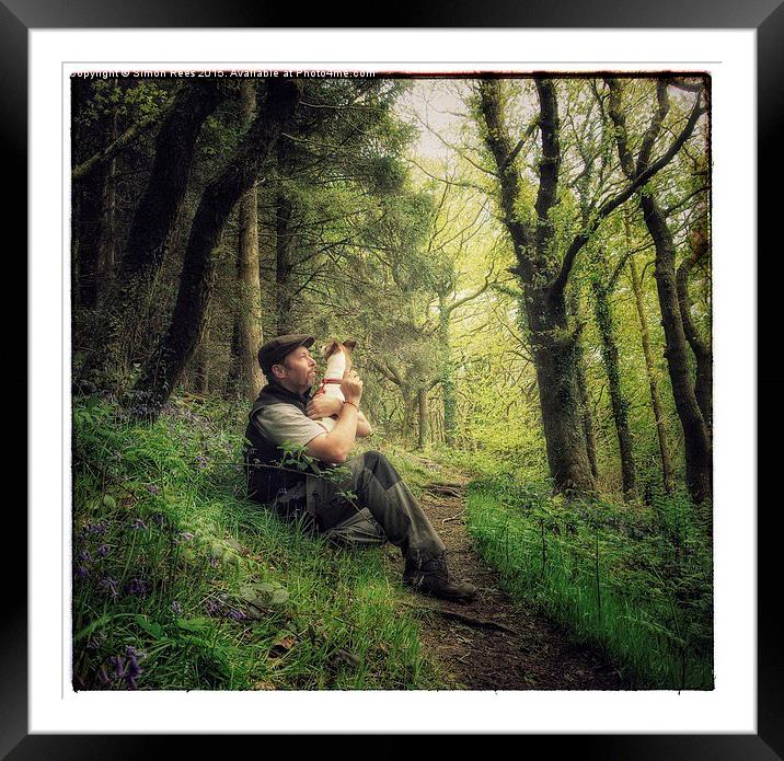  One man and his dog! Framed Mounted Print by Simon Rees