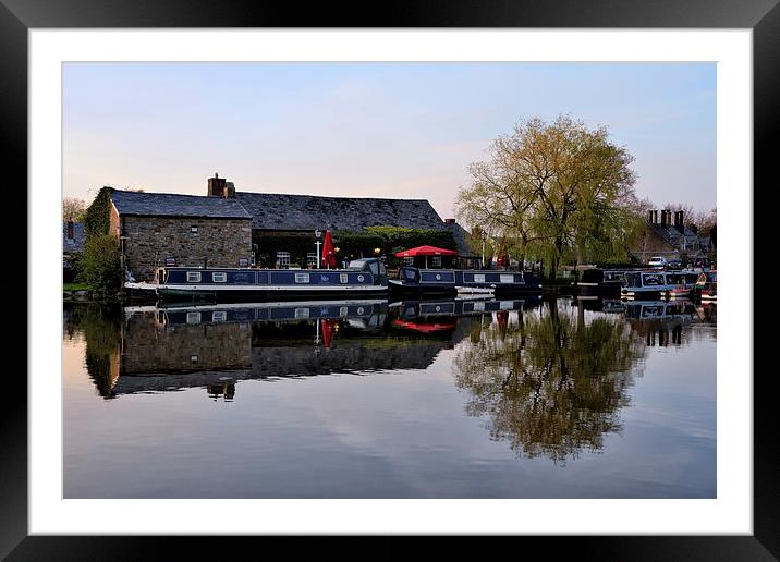 Canal Reflections Framed Mounted Print by Gary Kenyon