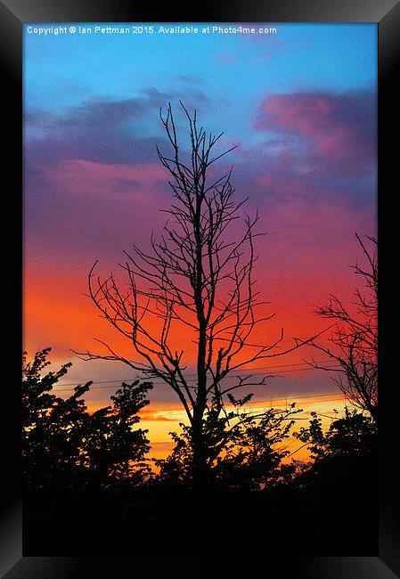  Sunset and Sillouettes  Framed Print by Ian Pettman