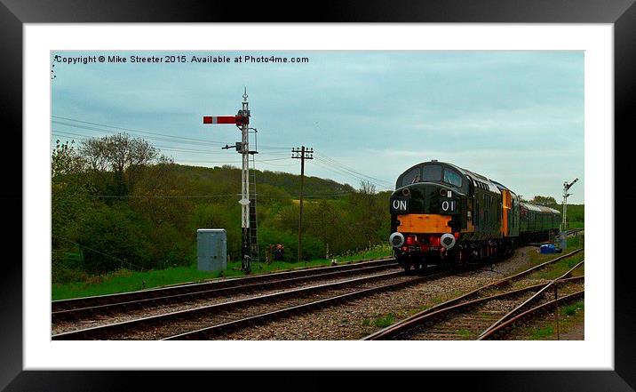  Class 37 D6757 Framed Mounted Print by Mike Streeter