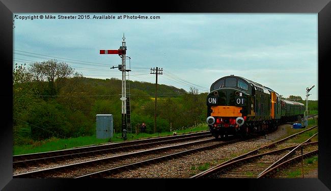 Class 37 D6757 Framed Print by Mike Streeter