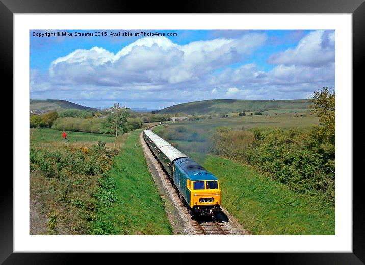 Hymek D7076 Framed Mounted Print by Mike Streeter