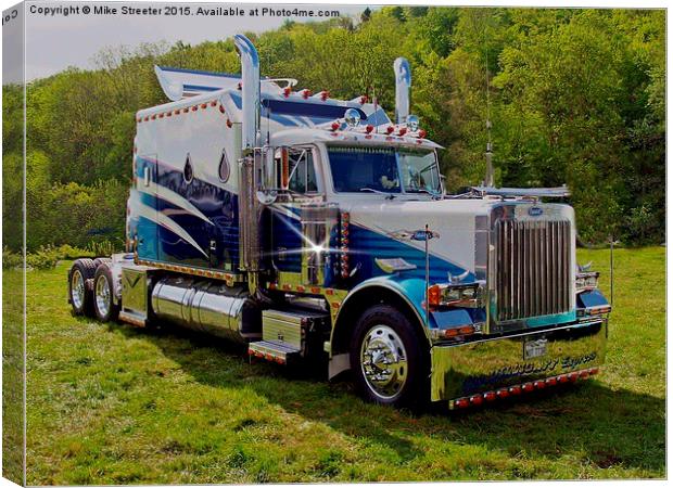  American Heavy Haulage Canvas Print by Mike Streeter