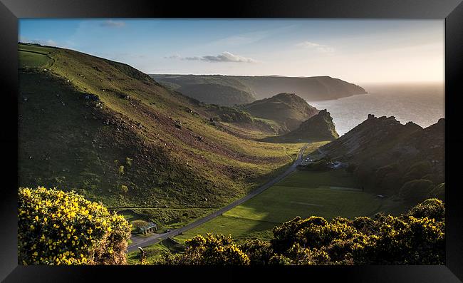  Valley of the Rocks Framed Print by Bob Small