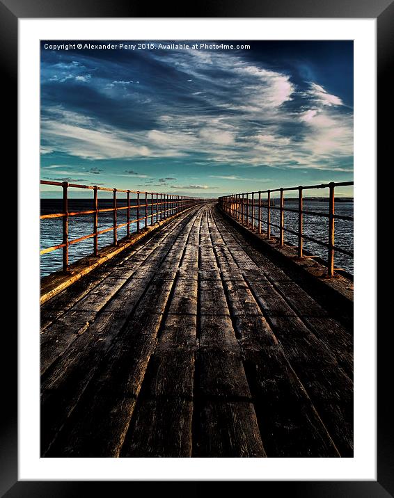  The Pier Framed Mounted Print by Alexander Perry