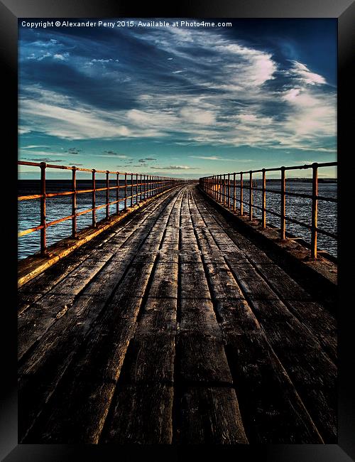  The Pier Framed Print by Alexander Perry