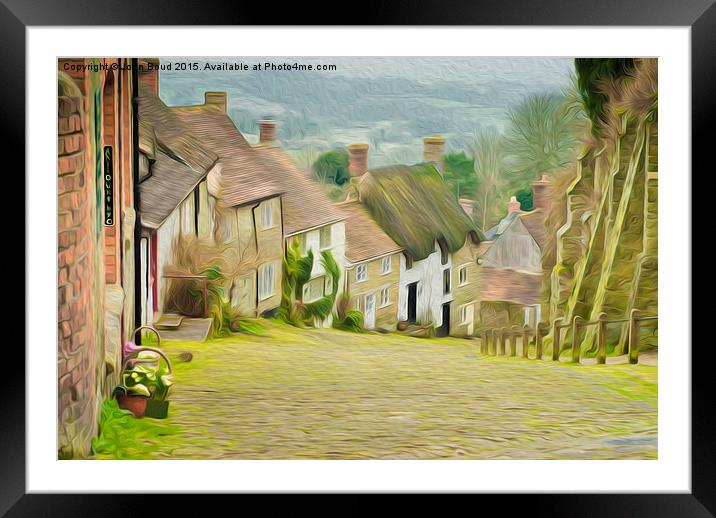  Gold Hill Shaftesbury Framed Mounted Print by John Boud