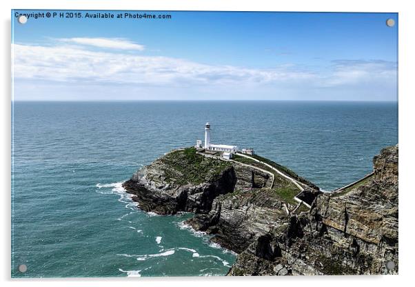  South Stack Lighthouse Acrylic by P H