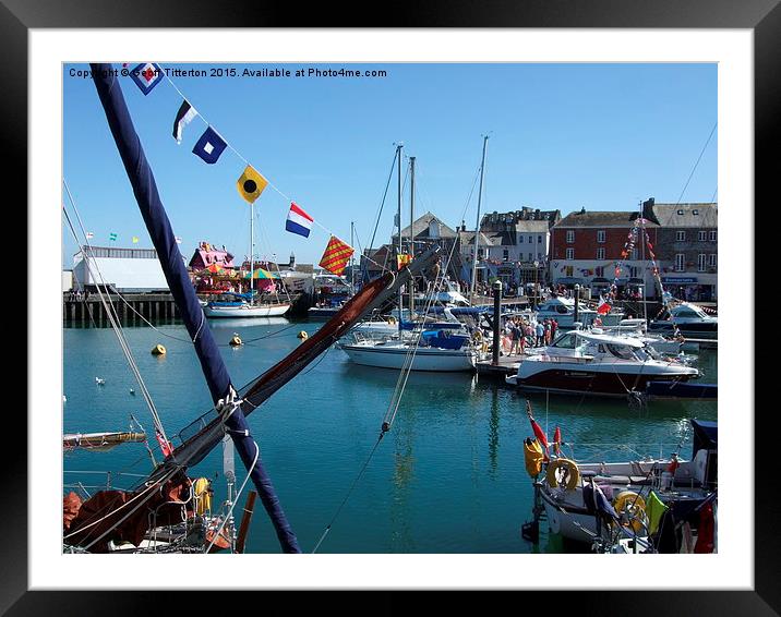  Padstow May Day Framed Mounted Print by Geoff Titterton
