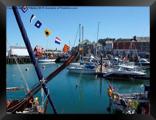  Padstow May Day Framed Print by Geoff Titterton