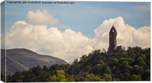Wallace monument Canvas Print by Jade Scott