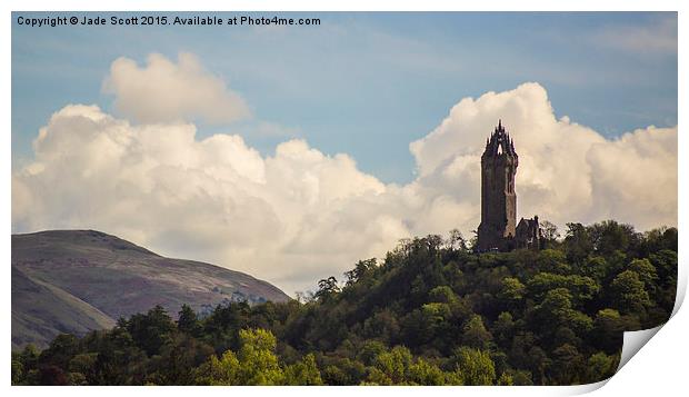 Wallace monument Print by Jade Scott