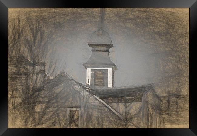 Fire Tower in Old City Sibiu Romania Framed Print by Adrian Bud