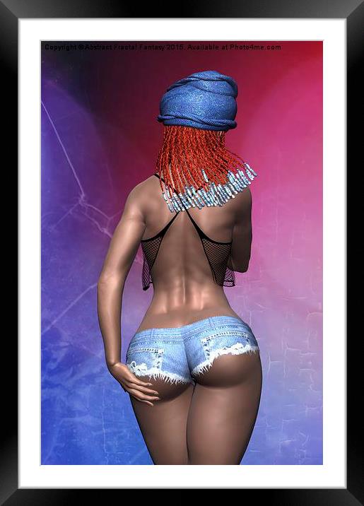  Black Magic Woman      Framed Mounted Print by Abstract  Fractal Fantasy