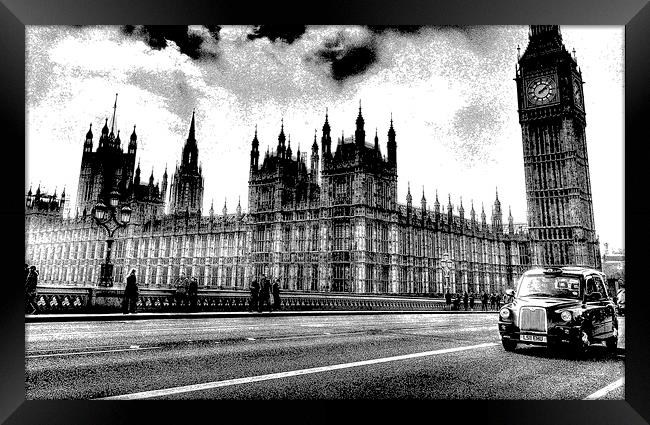 Westminster Bridge London Art Framed Print by David Pyatt