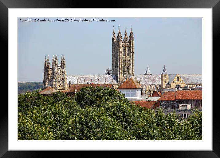  Canterbury Cathedral, Kent Framed Mounted Print by Carole-Anne Fooks