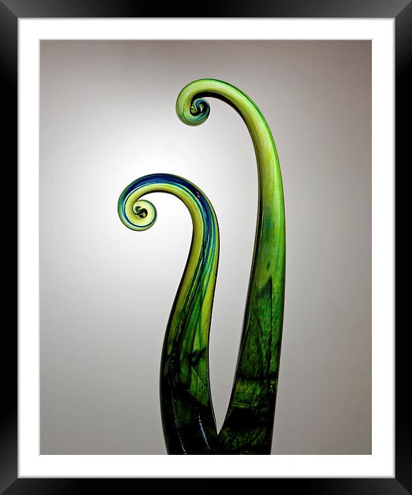  Glass Swirls Framed Mounted Print by Maria McLaren