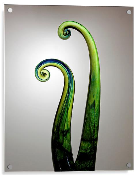  Glass Swirls Acrylic by Maria McLaren