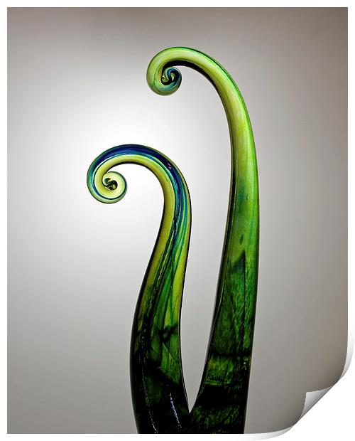  Glass Swirls Print by Maria McLaren