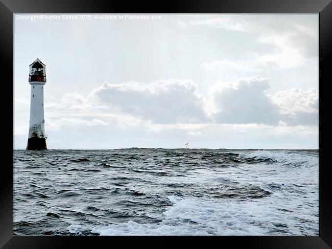  Bell Rock Lighthouse Framed Print by Adrian Shead