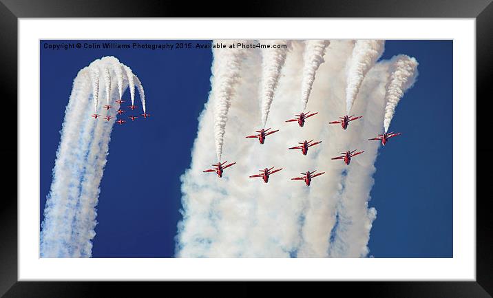  Over The Top - The Red Arrows Framed Mounted Print by Colin Williams Photography