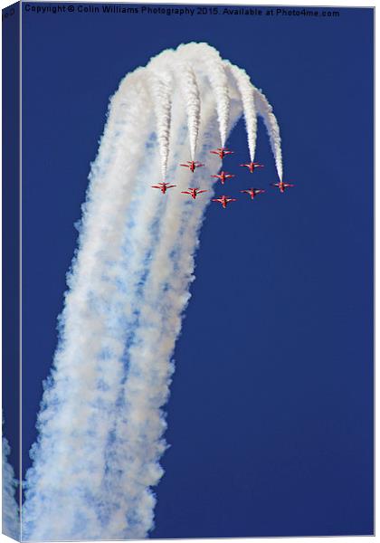  The Loop - The Red Arrows Canvas Print by Colin Williams Photography