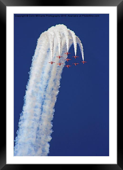  The Loop - The Red Arrows Framed Mounted Print by Colin Williams Photography