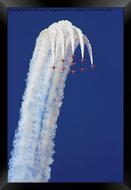  The Loop - The Red Arrows Framed Print by Colin Williams Photography