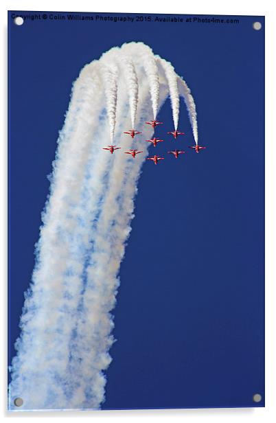  The Loop - The Red Arrows Acrylic by Colin Williams Photography