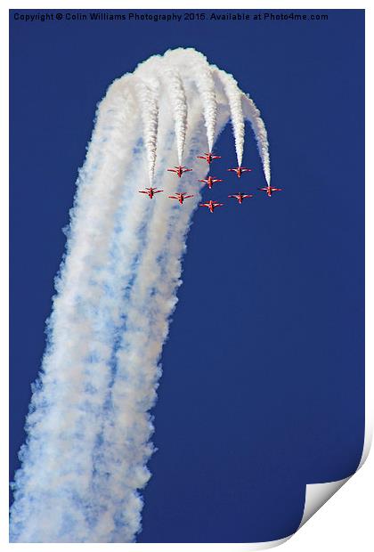  The Loop - The Red Arrows Print by Colin Williams Photography