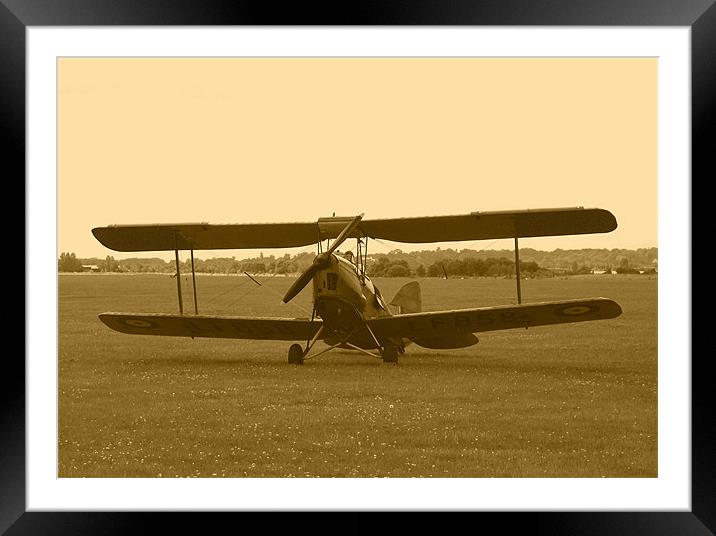 Bi-Plane Framed Mounted Print by Chris Day