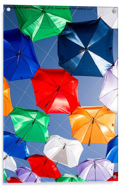Colourful umbrellas  Acrylic by PhotoStock Israel