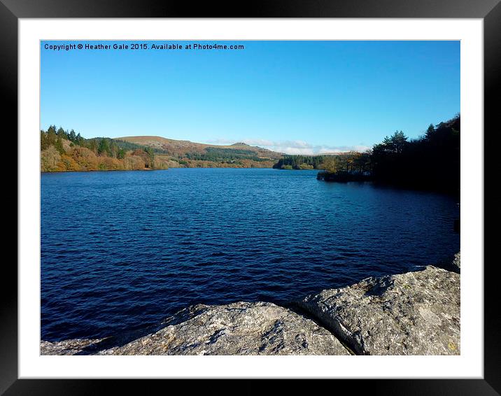  Tranquility at Burrator Reservoir Framed Mounted Print by Heather Gale