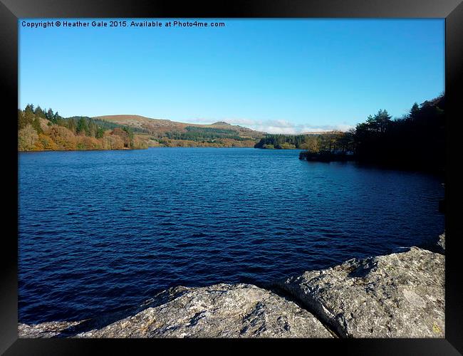  Tranquility at Burrator Reservoir Framed Print by Heather Gale