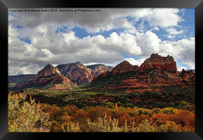 Sedona park view Framed Print by Matthew Bates