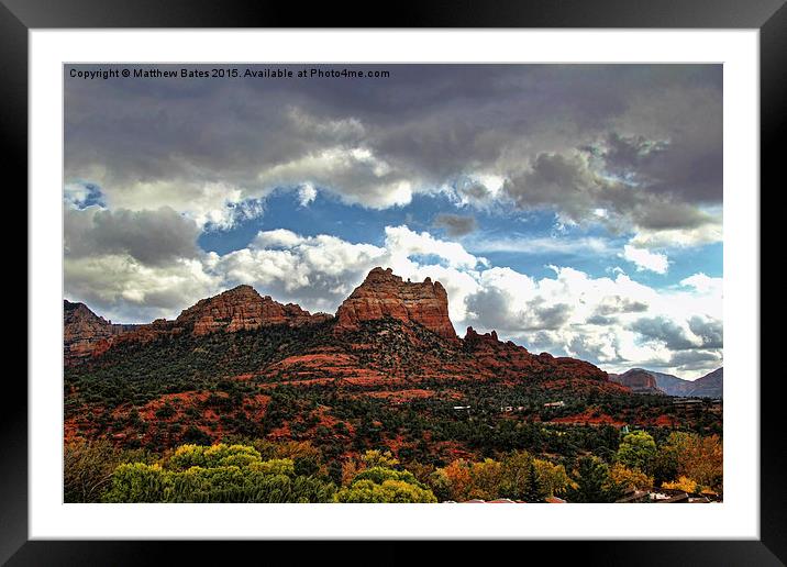  Cleopatra Red Rock Formation Framed Mounted Print by Matthew Bates