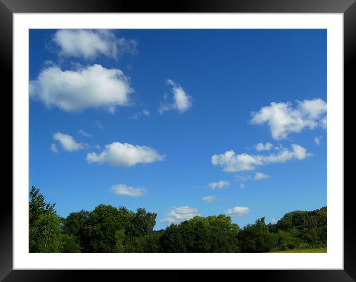Fair weather Cumulus Framed Mounted Print by Chris Day