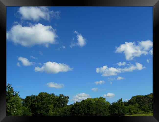 Fair weather Cumulus Framed Print by Chris Day