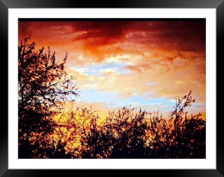  Sunset Framed Mounted Print by Irina Walker