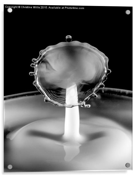  Balanced Waterdrop Acrylic by Christine Johnson